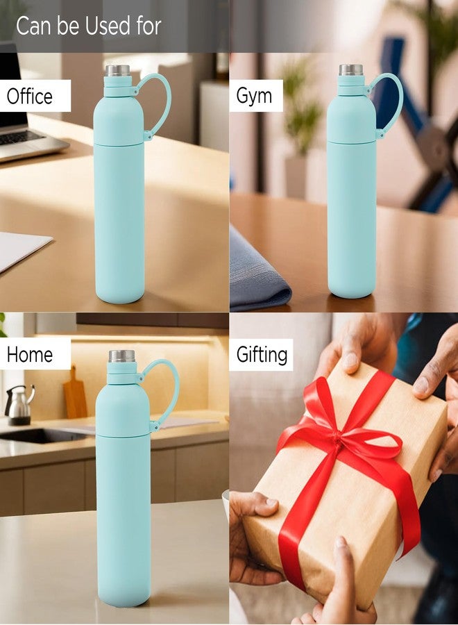 UMAI Insulated Double Walled Stainless Steel Water Bottle 500ml | Hot & Cold Water Bottle for Office, School, Gym | Thermosteel 8 Hrs Insulation | Leakproof | BPA Free | Light Blue - Image 4